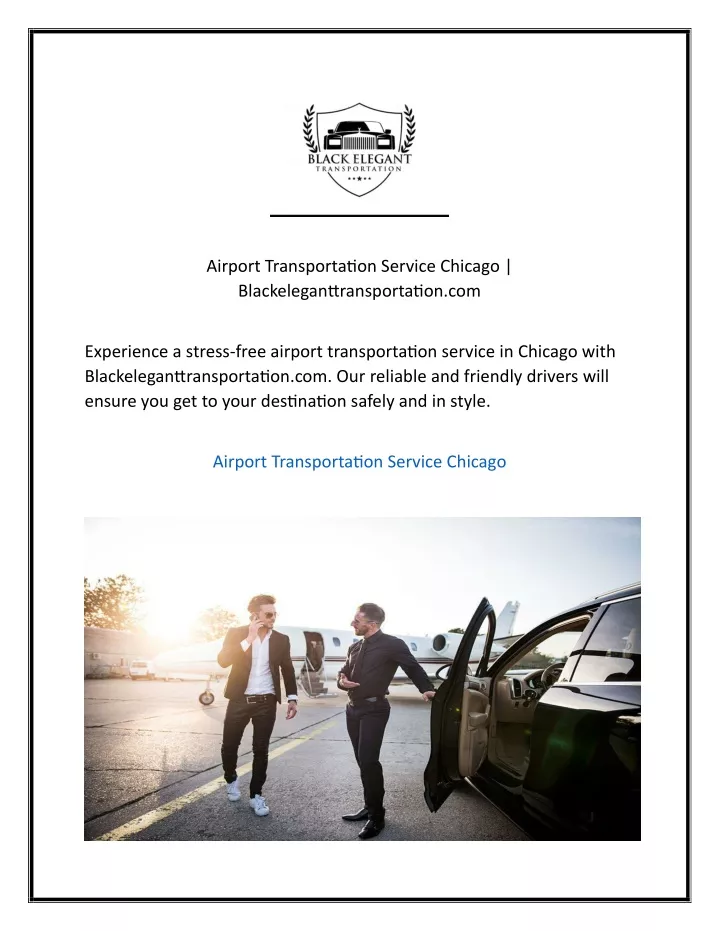 airport transportation service chicago