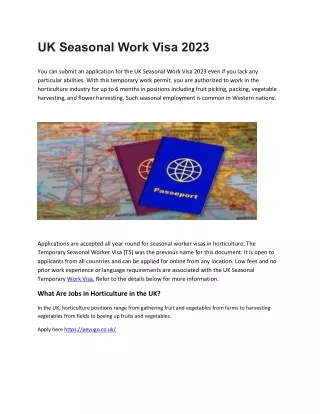 UK Seasonal Work Visa 2023 (2)