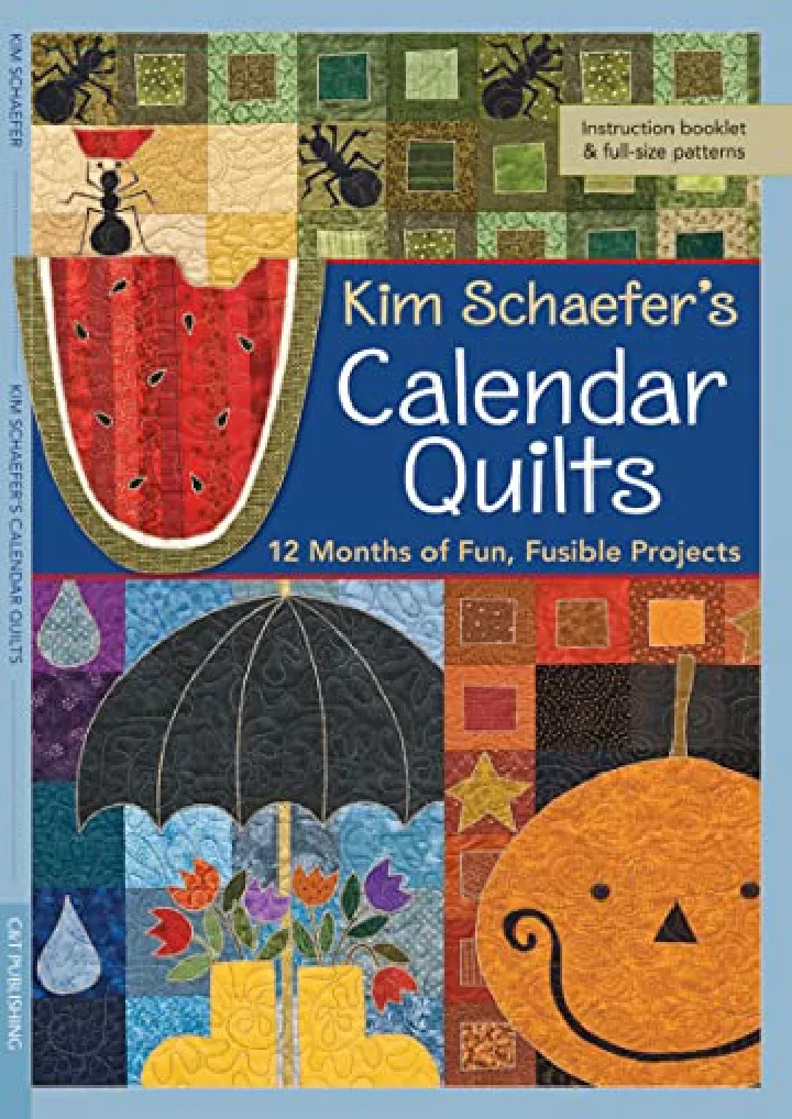 kim schaefer s calendar quilts 12 months