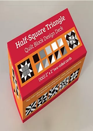 [PDF] READ Free Half-Square Triangle Quilt Block Design Deck full