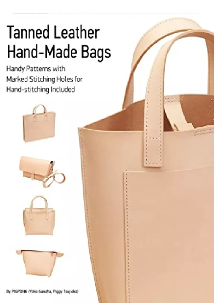 tanned leather hand made bags ultimate techniques