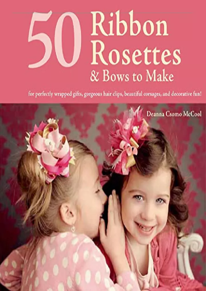 50 ribbon rosettes bows to make for perfectly