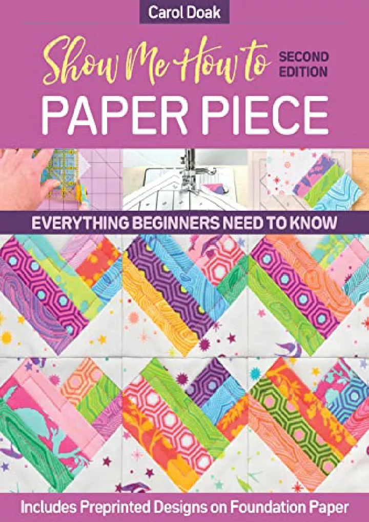 show me how to paper piece everything beginners