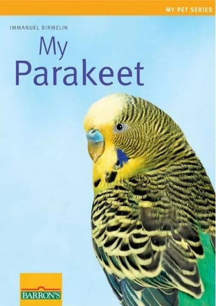 my parakeet my pet series download pdf read