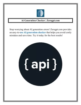 ai generation checker zerogpt com