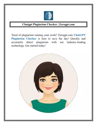 chatgpt plagiarism checker zerogpt com