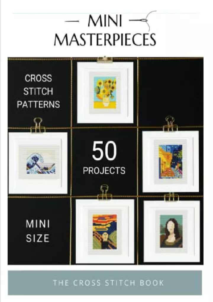 mini masterpieces the cross stitch book 50 mini