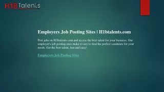 employers job posting sites h1btalents com post