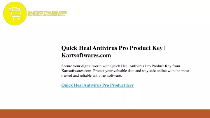 Ppt Quick Heal Antivirus Pro Product Key Kartsoftwares Com Powerpoint