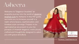 Elegance Unveiled Designer Anarkali Suit Collection