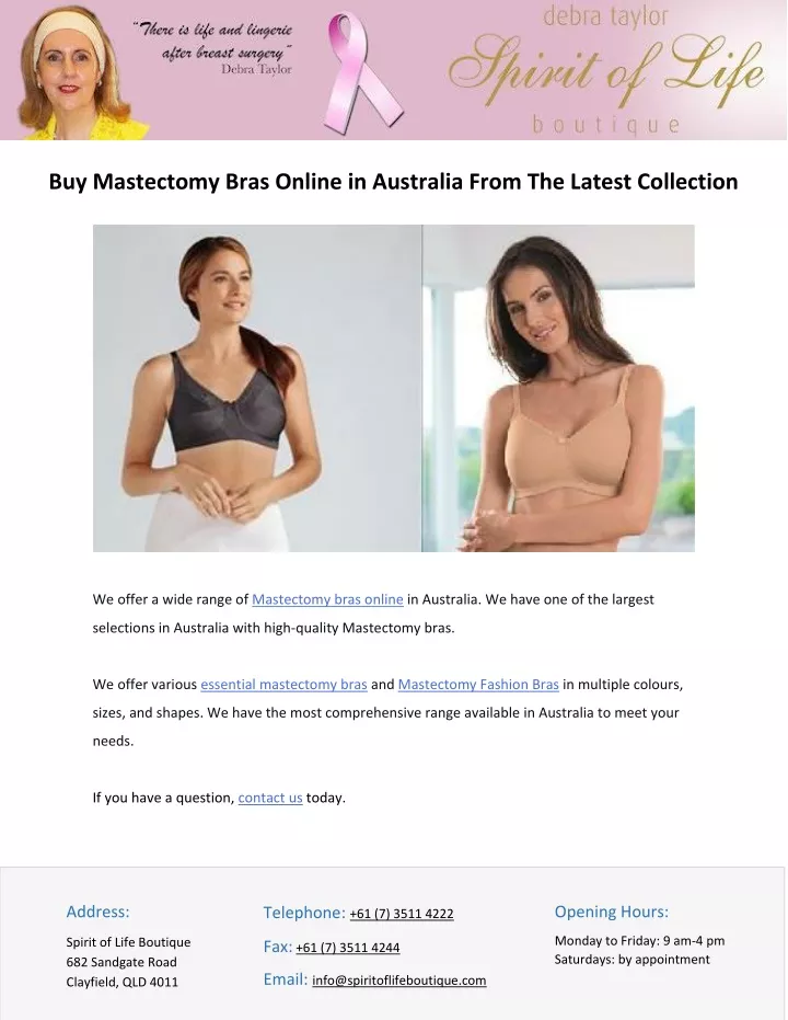 buy mastectomy bras online in australia from