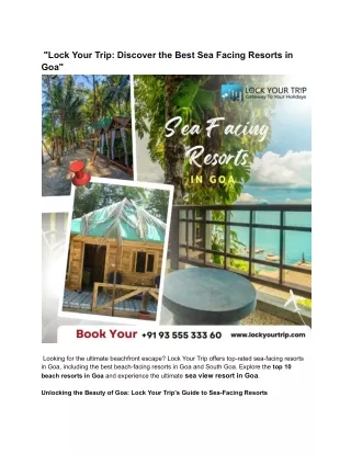 __Lock Your Trip_ Discover the Best Sea Facing Resorts in Goa_