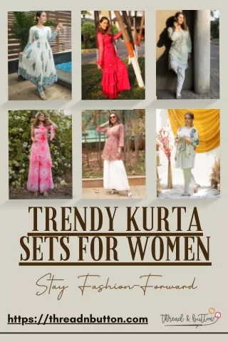 Trendy Kurta Sets for Women  Stay Fashion-Forward