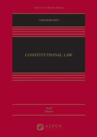 PDF/READ Constitutional Law (Aspen Casebook Series)
