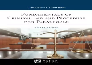 [EPUB] DOWNLOAD Fundamentals of Criminal Practice: Law and Procedure (Aspen Paralegal Series)