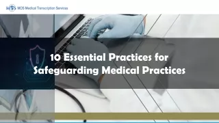 10 Essential Practices for Safeguarding Medical Practices