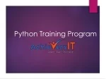 Python Training Institute in Bngalore - slide 1
