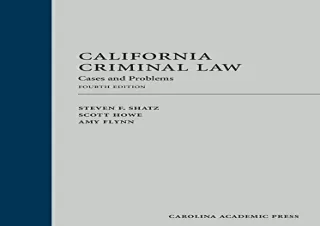 DOWNLOAD BOOK [PDF] California Criminal Law: Cases and Problems