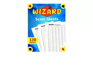 Kindle online PDF Wizard Score Sheets Wizard Card Game 120 Large Score Cards for