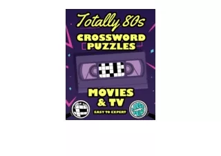 Download Totally 80s Crossword Puzzles Movies and TV Easy to Expert Large Grid L