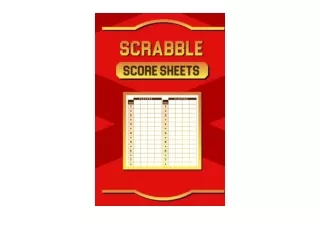 Kindle online PDF Scrabble Score Sheets Scrabble Game Book Pad 120 Sheet Score C