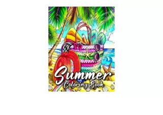 PDF read online Summer Coloring Book Easy Large Print Summer Coloring Book for A