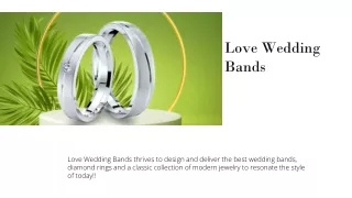 Love Wedding Bands  PPT