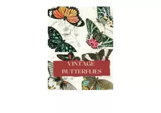 Ebook download Vintage Butterflies and Moth Ephemera Book Collage Cut Out Junk J