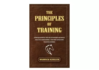 Download The Principles of Training Understanding The Relationship Between You a