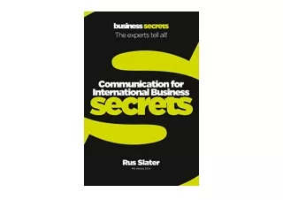 PDF read online Communication For International Business unlimited