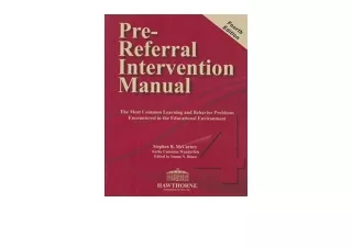 Download Pre-Referral Intervention Manual unlimited