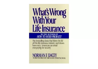 Kindle online PDF Whats Wrong With Your Life Insurance free acces