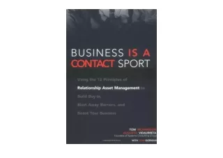 Ebook download Business is a Contact Sport for ipad