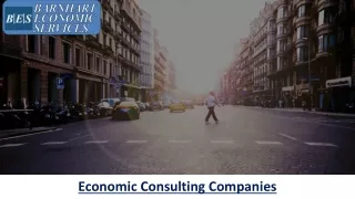 Economic Consulting Companies - Expert Financial Analysis Services