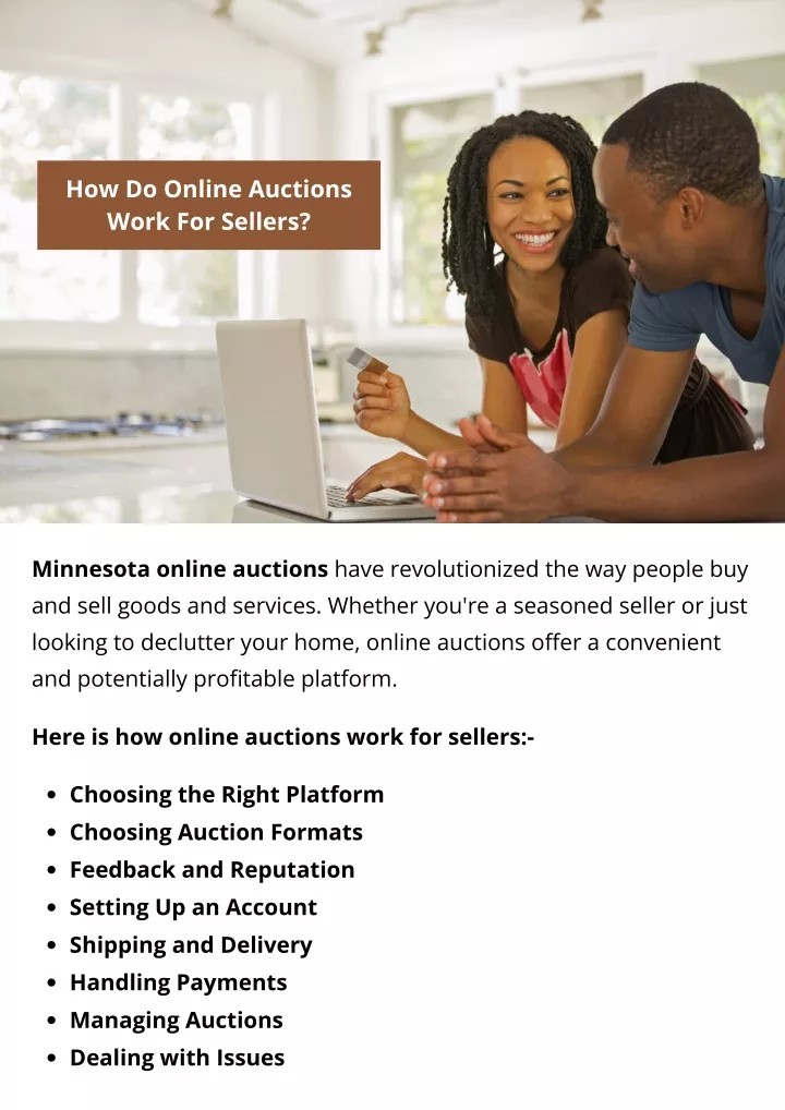 how do online auctions work for sellers