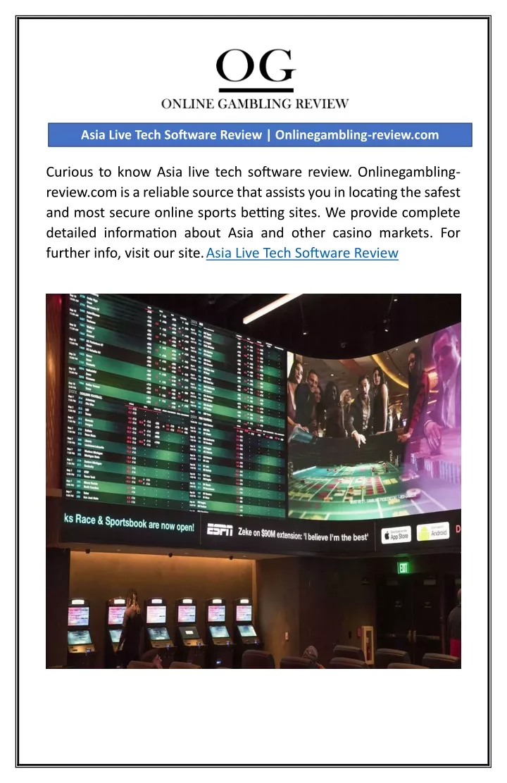 asia live tech software review onlinegambling