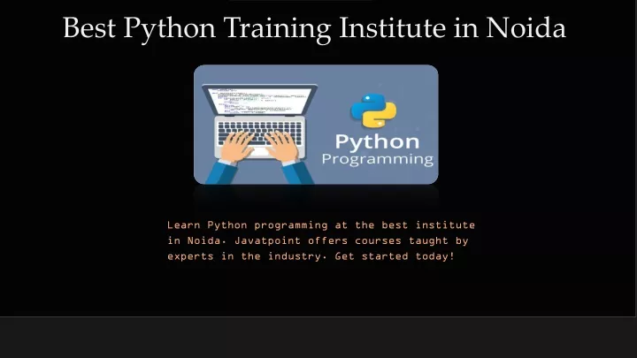 best python training institute in noida