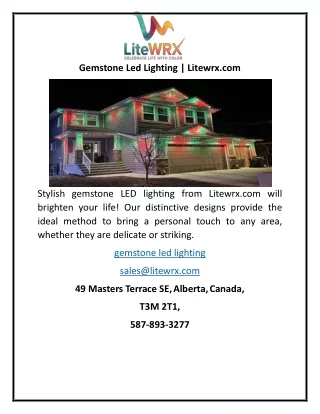 gemstone led lighting litewrx com