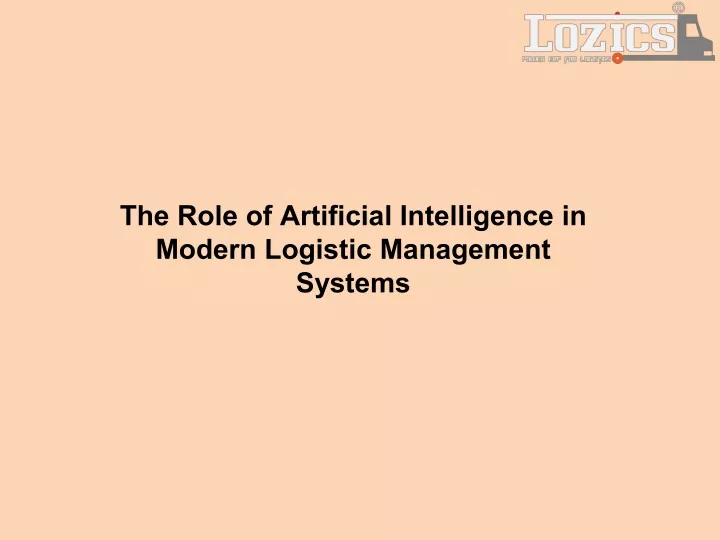 the role of artificial intelligence in modern