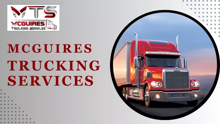 mcguires trucking services