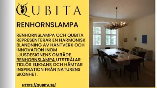 Qubitas Renhornslampa: Forma utrymmen med unika mönster