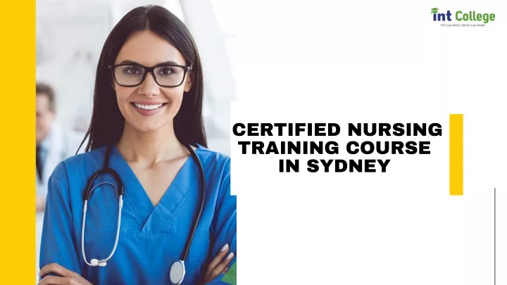 certified nursing training course in sydney
