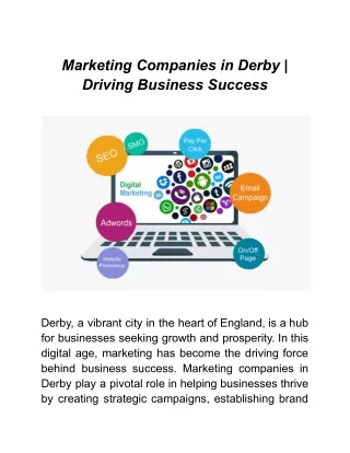 Marketing Companies in Derby _ Driving Business Success