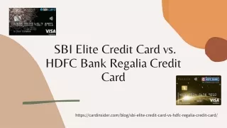 HDFC Regalia Credit Card: Elevating Your Lifestyle