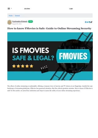 Is Fmovies Safe and Legal