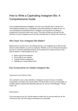 How to Write a Captivating Instagram Bio_ A Comprehensive Guide