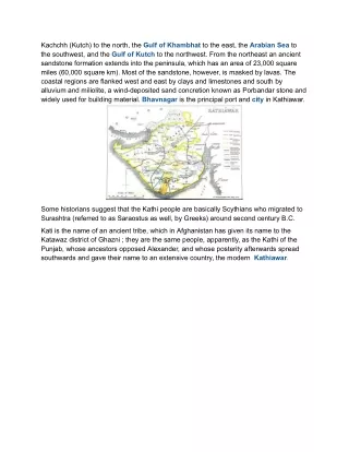 kachchh kutch to the north the gulf of khambhat