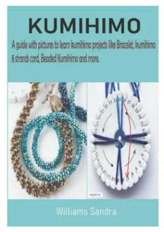 READ/DOWNLOAD KUMIHIMO: A guide with pictures to learn paracord knots craft