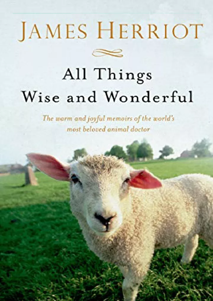 all things wise and wonderful all creatures great
