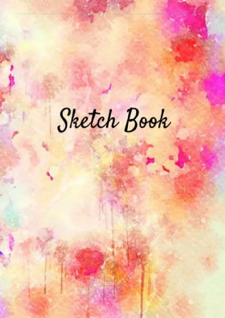 sketch book large blank white paper size